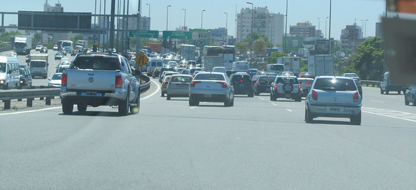 Traffic in Buenos Aires, Argentina