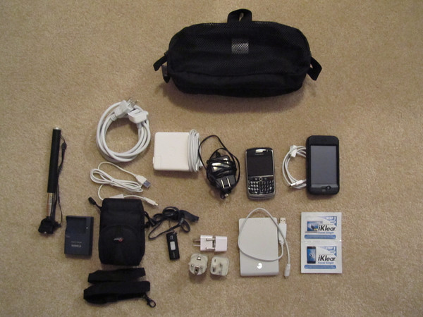 An array of travel electronics