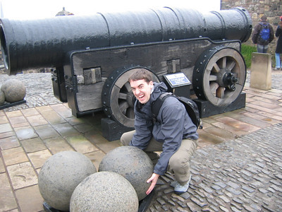 Keith, circa 2006, at Mons Meg, Edinburgh Castle