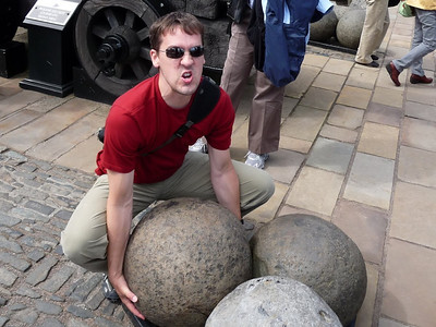 Keith, circa 2009, at Mons Meg, Edinburgh Castle