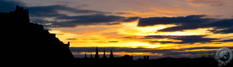 Sky Burning over Edinburgh
