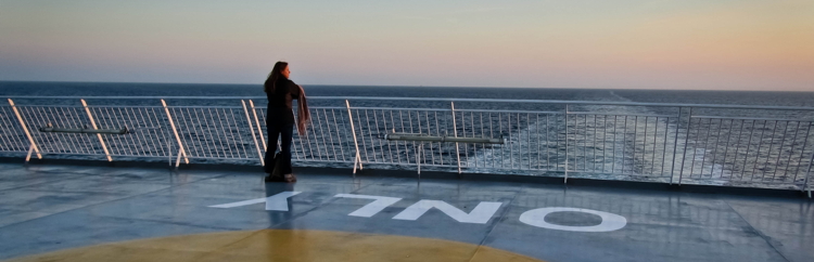 The Aft Deck of the MV Hjaltland Bound for Shetland