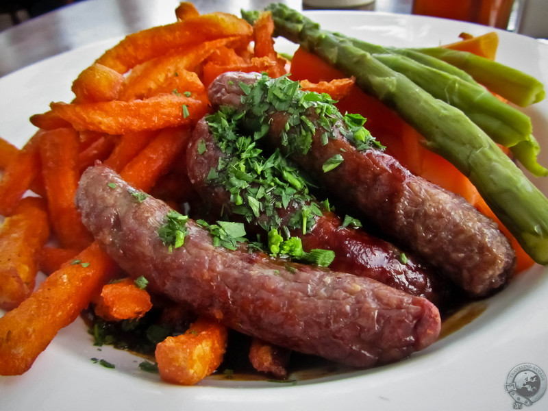 Boar Sausage at the Western Isles Hotel