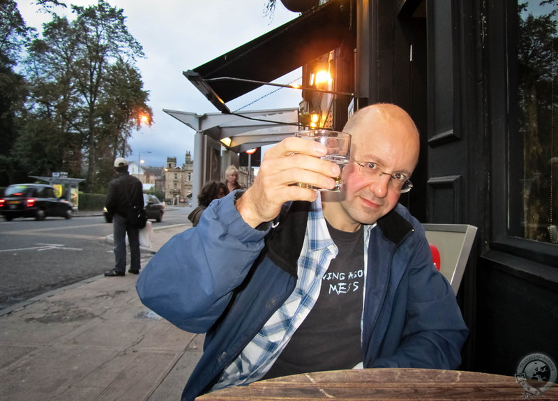 Mike Toasting at Dram! in Glasgow