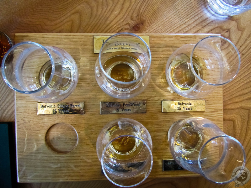Whisky Platter at Balvenie Distillery