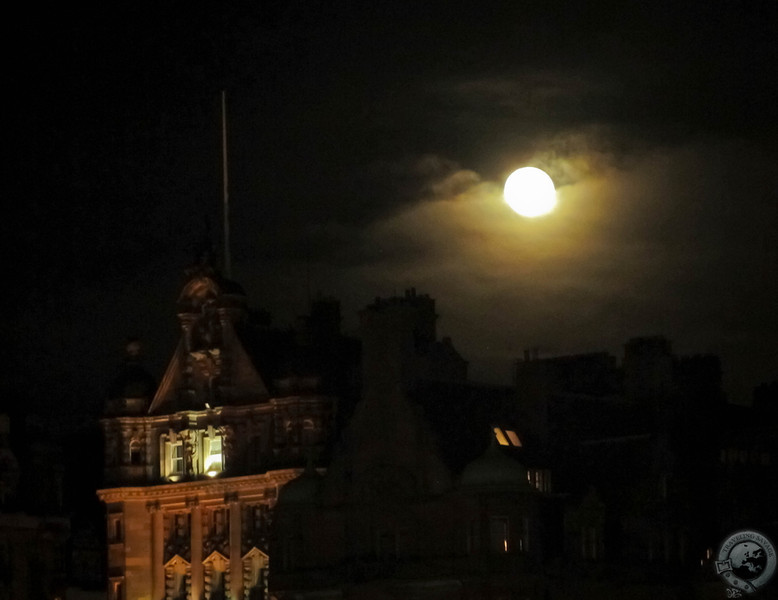 The Moon Over Edinburgh