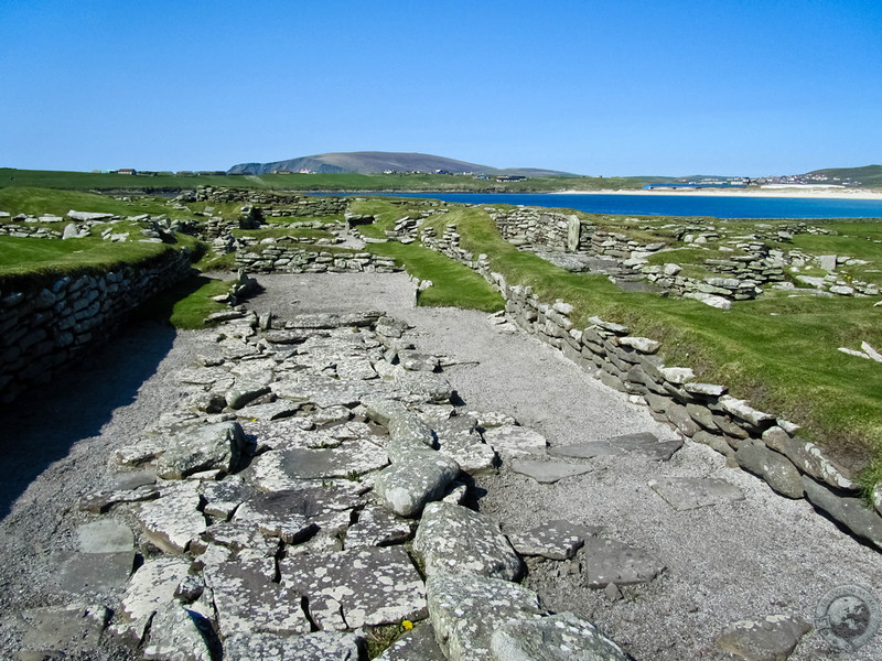 The Remains of Norse Longhouses at Jarlshof, Shetland