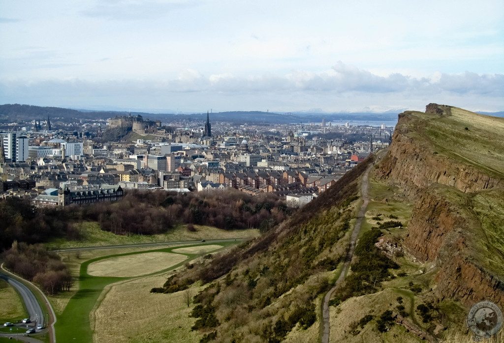 Climbing Arthur's Seat in Edinburgh