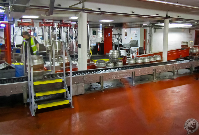 Filling Casks at Caledonian Brewery