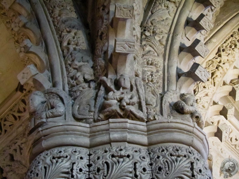 Bagpiping Angels Inside Rosslyn Chapel