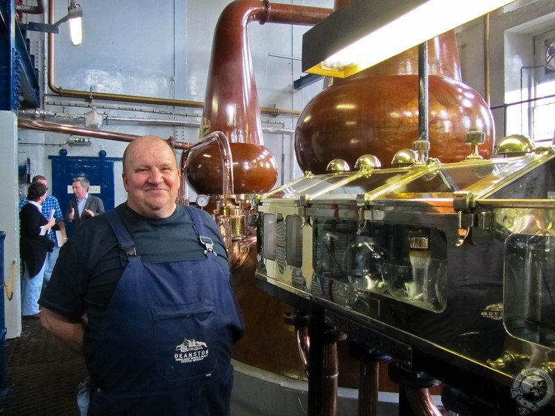 Jim, Deanston's Distiller, in His Domain