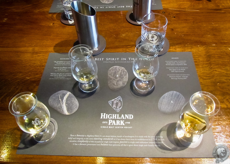 Tasting Placemat at Highland Park