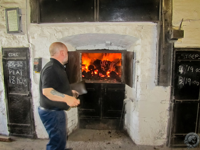 Loading the Peat Fire at Highland Park