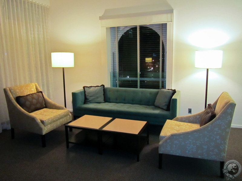 Sitting area in my suite at 21c Museum Hotel