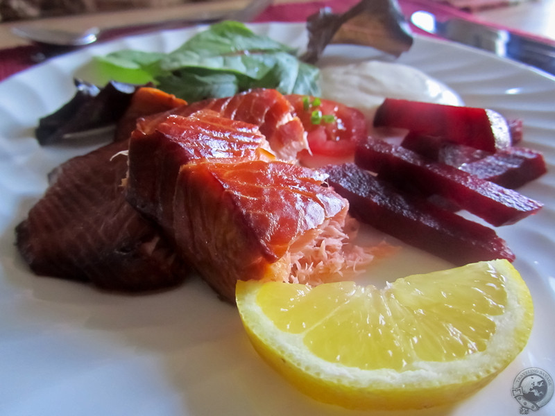 Salmon starter at Wemyss House