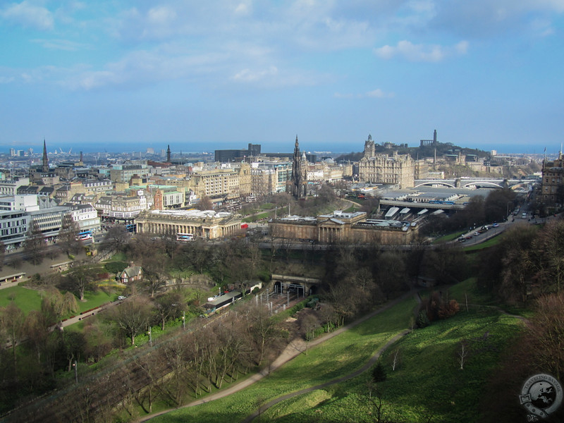 The view from Edinburgh Castle's battlements