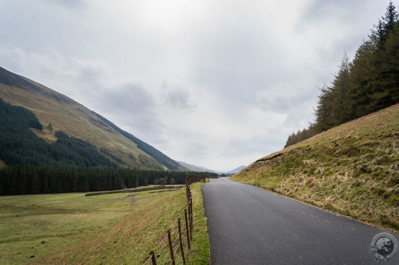The road to the Scottish Borders