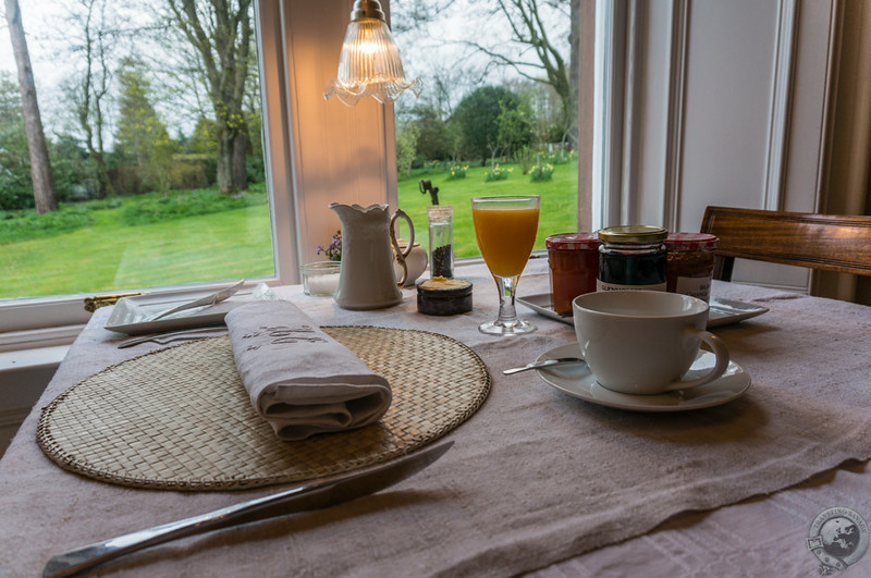 Breakfast table with a view at Glenholme