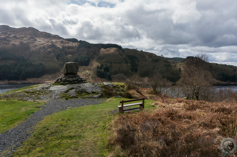 Bruce's Stone overlooking Loch Trool