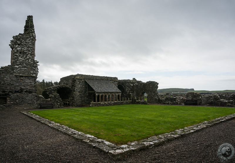 Inside the ruins of Glenluce Abbey