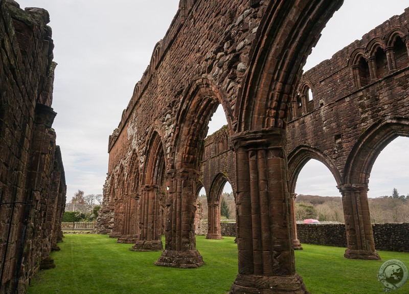 Wandering the aisles of Sweetheart Abbey