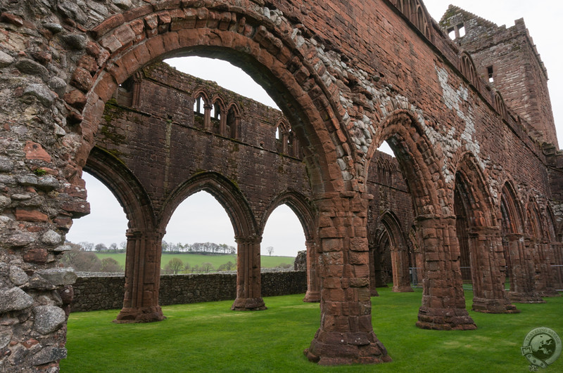 The south aisle at Sweetheart Abbey