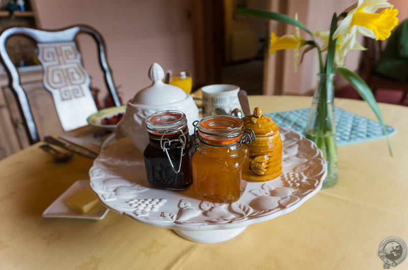 Breakfast accoutrements at Whitehouse Country House