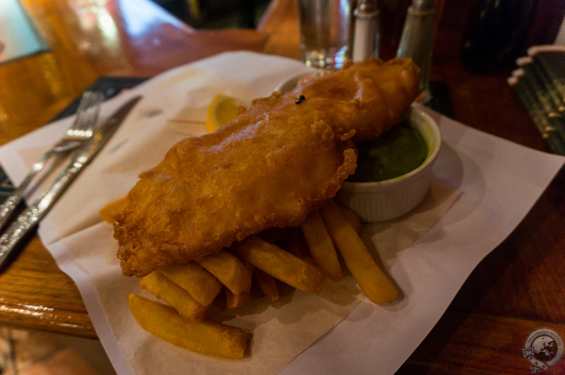 Fish & chips at the Selkirk Arms, Kirkcudbright