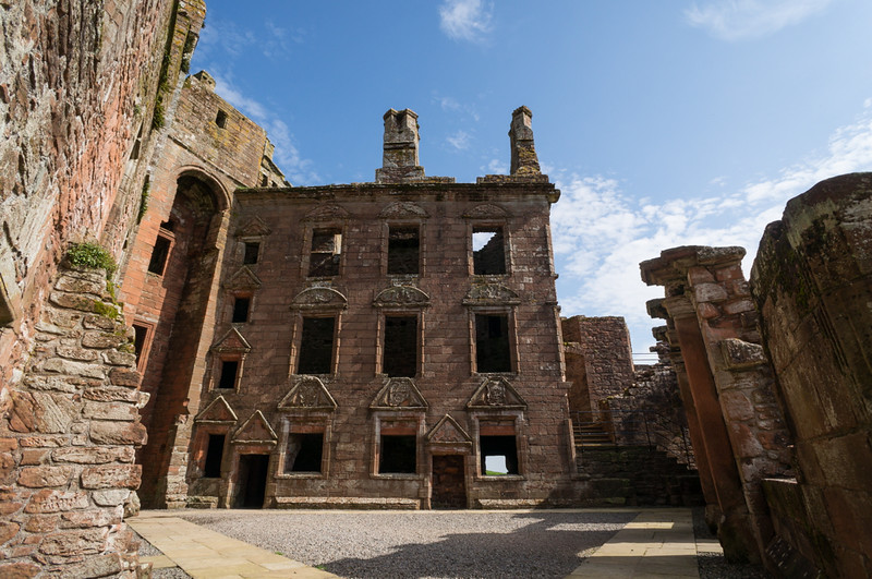 Facades of Caerlaverock Castle