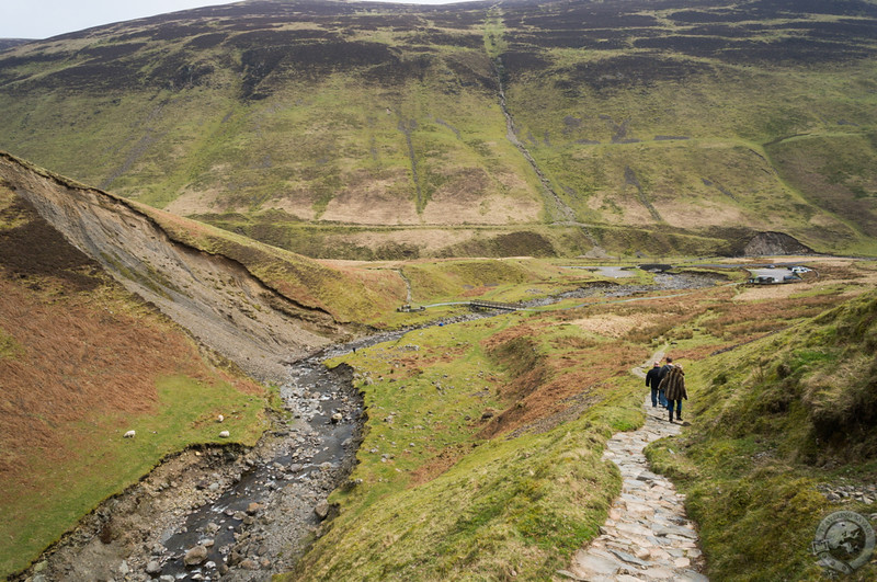 Grey Mare's Tail cuts through the Borders