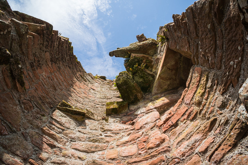 Up the ruined tower