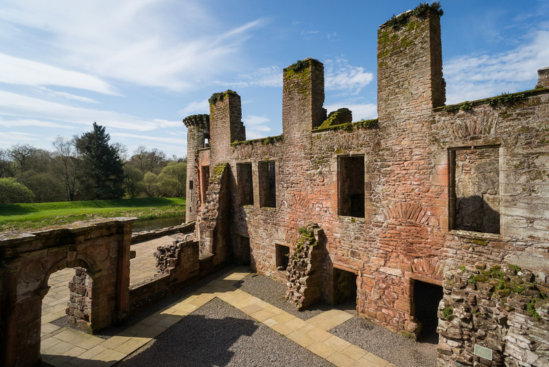 From Caerlaverock Castle's tower