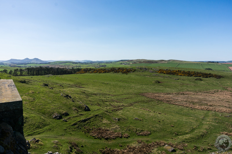 The view from the top of Smailholm Tower