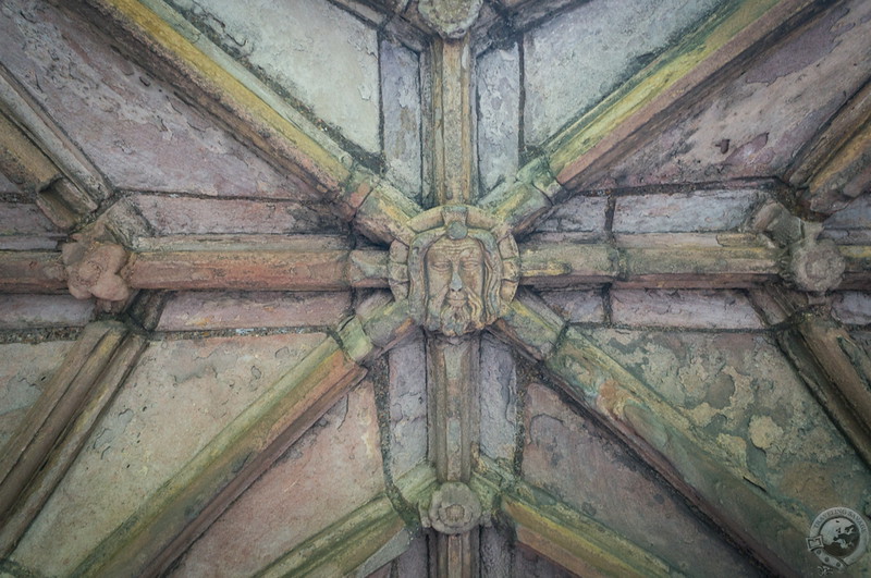 Ceiling detail at Melrose Abbey