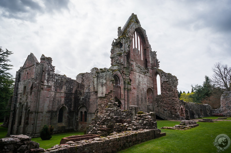 Romantic ruins of Dryburgh Abbey