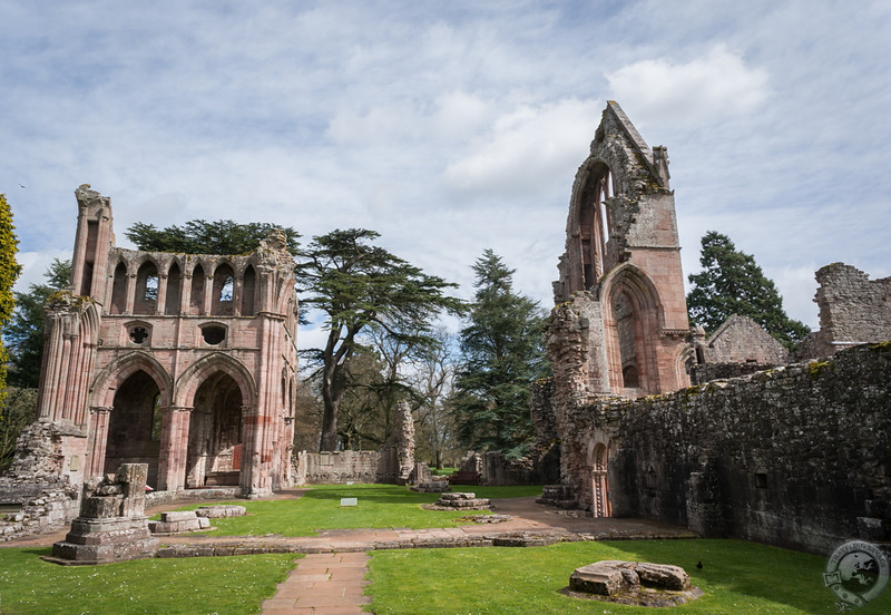 Inside the church at Dryburgh Abbey