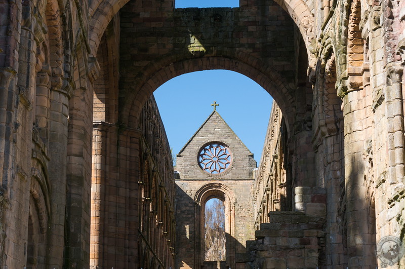 Looking down Jedburgh's nave