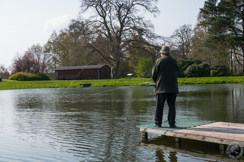 Fishing Roxburghe's small pond