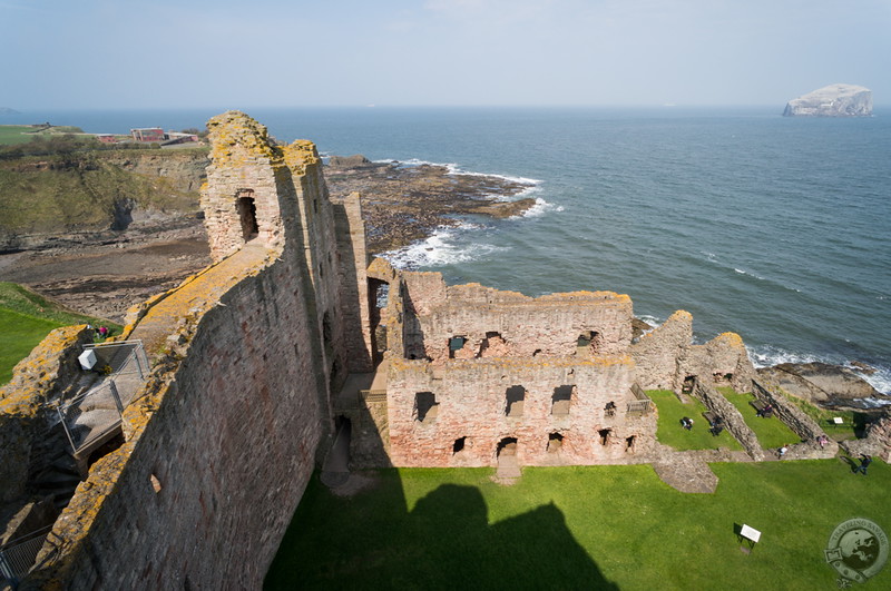 High above Tantallon Castle