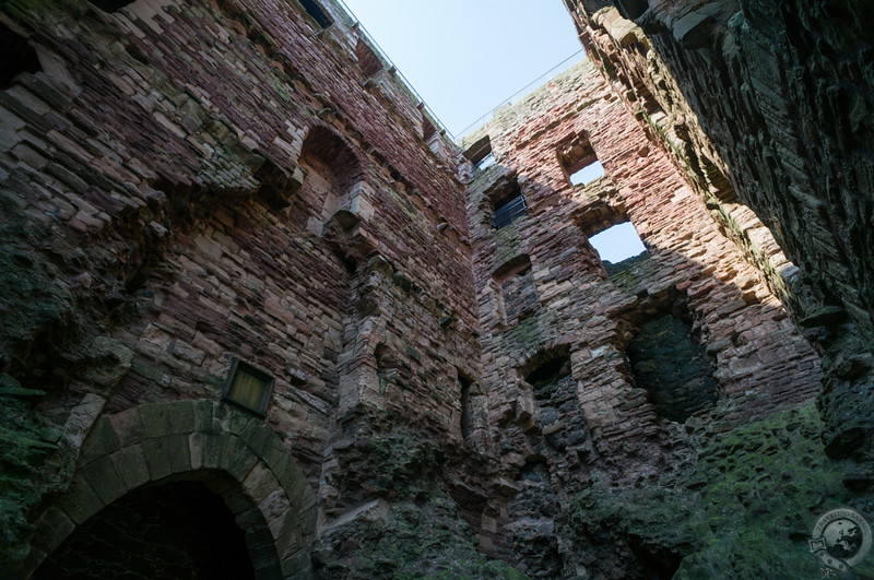 Inside the gates of Tantallon Castle