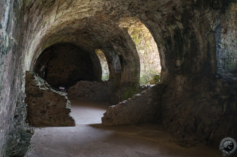 The vaults beneath Dirleton's great hall