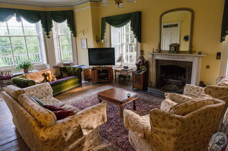 The luxurious living room at Powis House