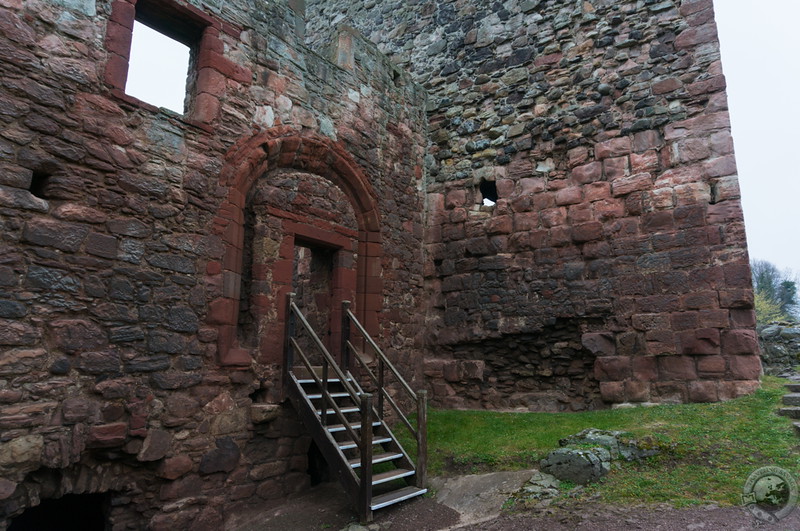 The entrance to Hailes Castle