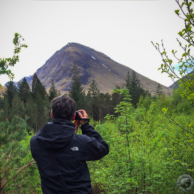 Keith shooting a mountain in Glen Coe