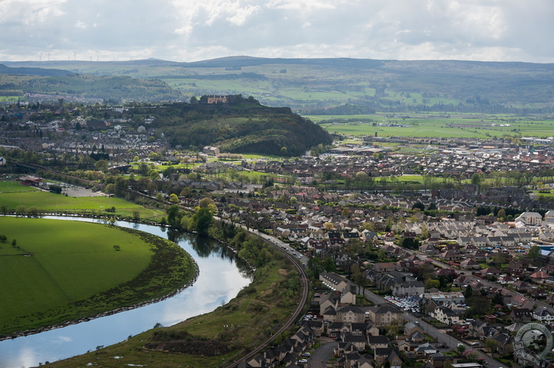 View of Stirling from the National Wallace Monument