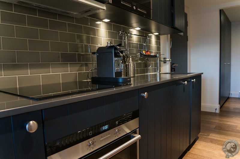 Shiny kitchenette at the Old Town Chambers