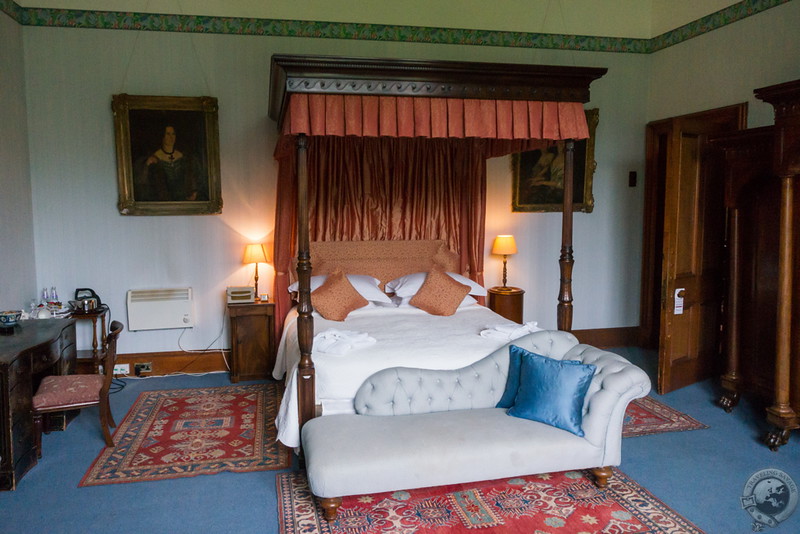 One of the many fine bedrooms in Cambo House