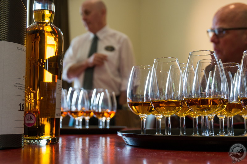 Tasting Glengoyne's whiskies