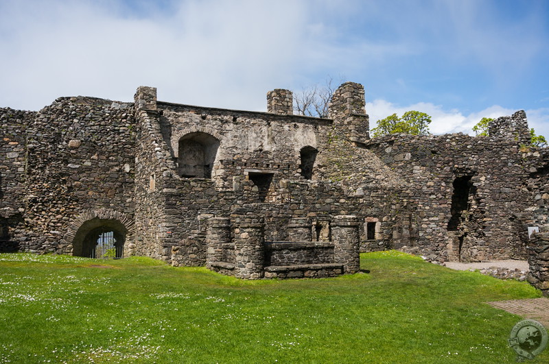 Among the ruins of Dunstaffnage Castle