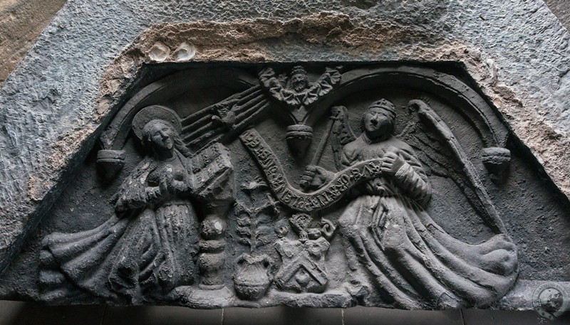 Creepy carving at Dunfermline Abbey